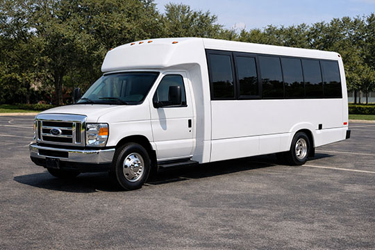 18-passenger minibus available for charter in Albany, TX